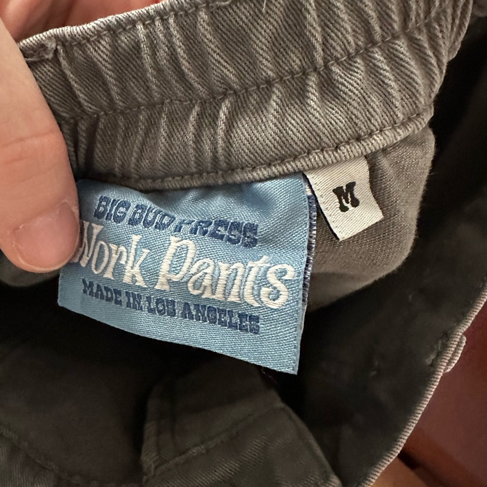 Big Bud Press Work Pants in Washed Grey - Picture 2 of 4